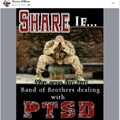 Chance using soldier's PTSD for shares on Facebook